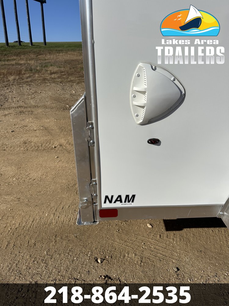 2027 NEO 7.5X12 WHITE ALUMINUM ENCLOSED TRAILER