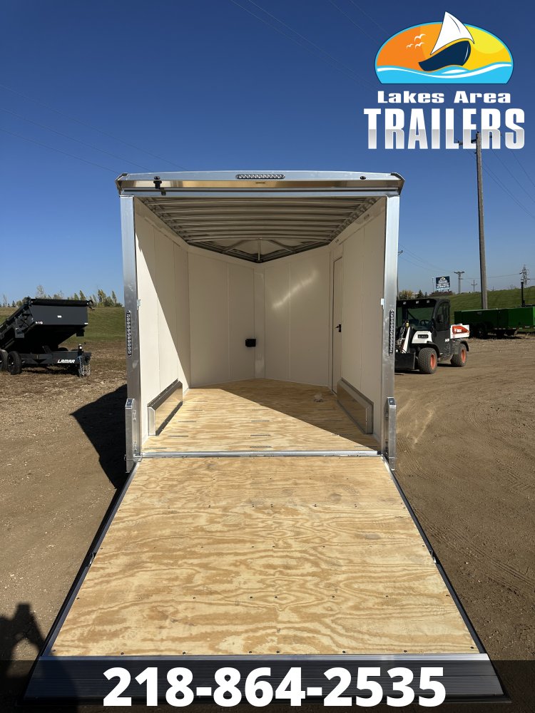 2027 NEO 7.5X12 WHITE ALUMINUM ENCLOSED TRAILER