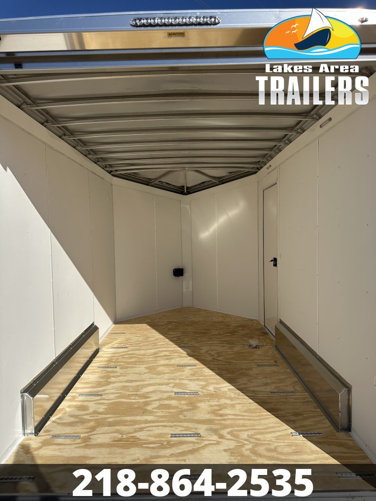 2027 NEO 7.5X12 WHITE ALUMINUM ENCLOSED TRAILER