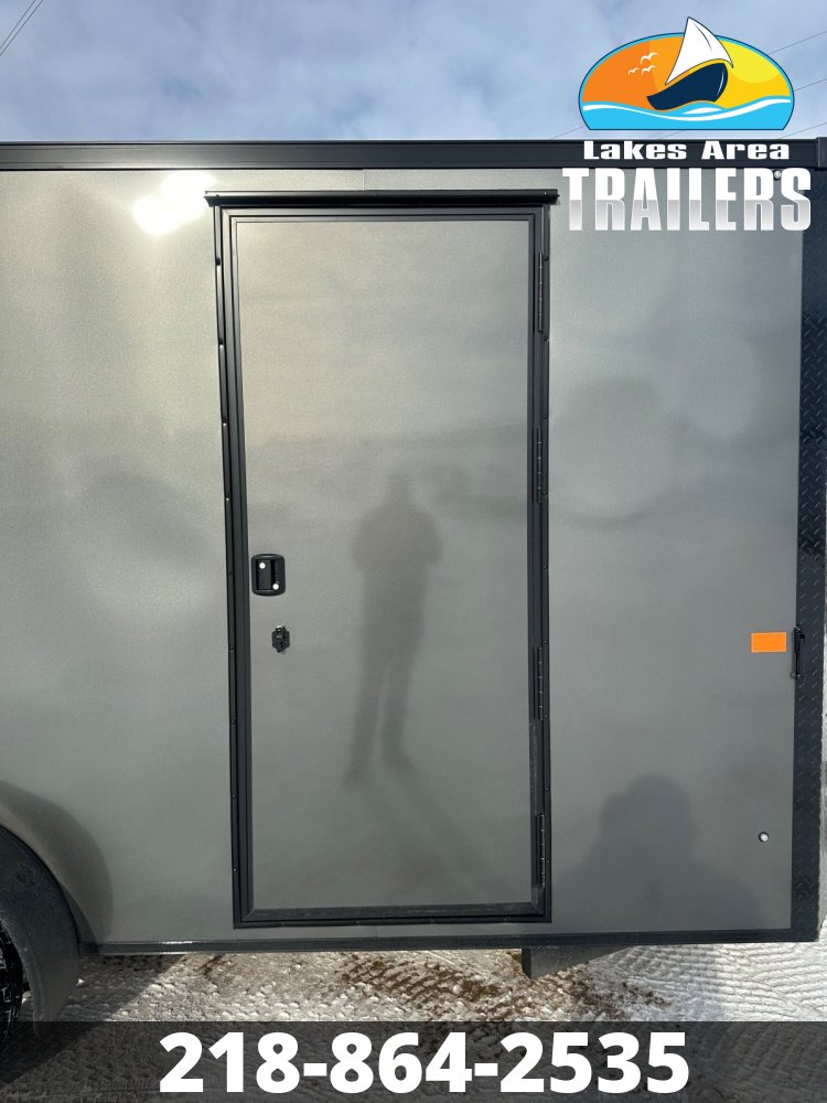 2026 AERO 7X16 CHARCOAL BLACKOUT ENCLOSED TRAILER