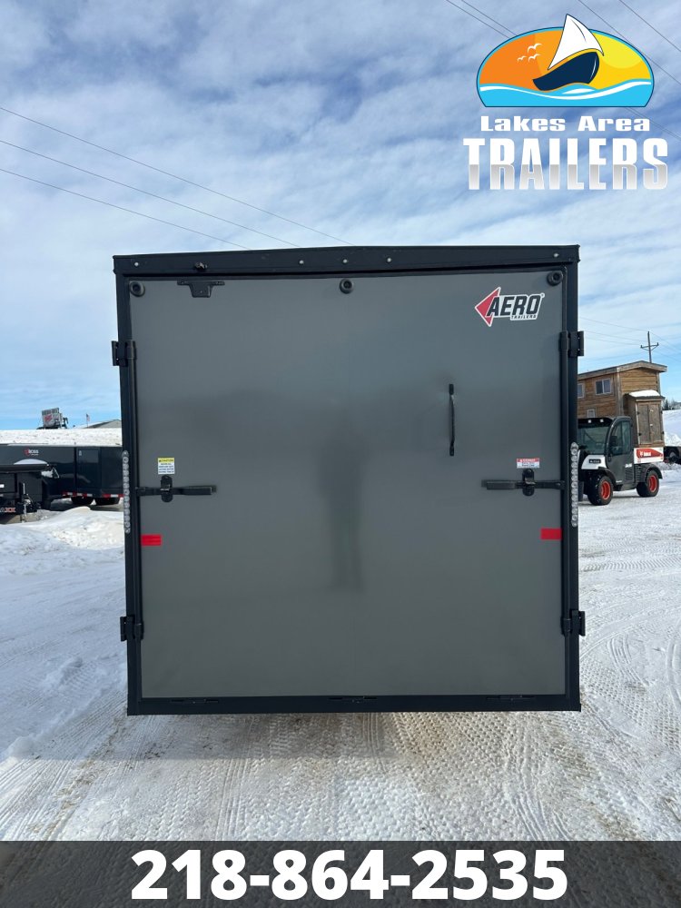 2026 AERO 7X16 CHARCOAL BLACKOUT ENCLOSED TRAILER