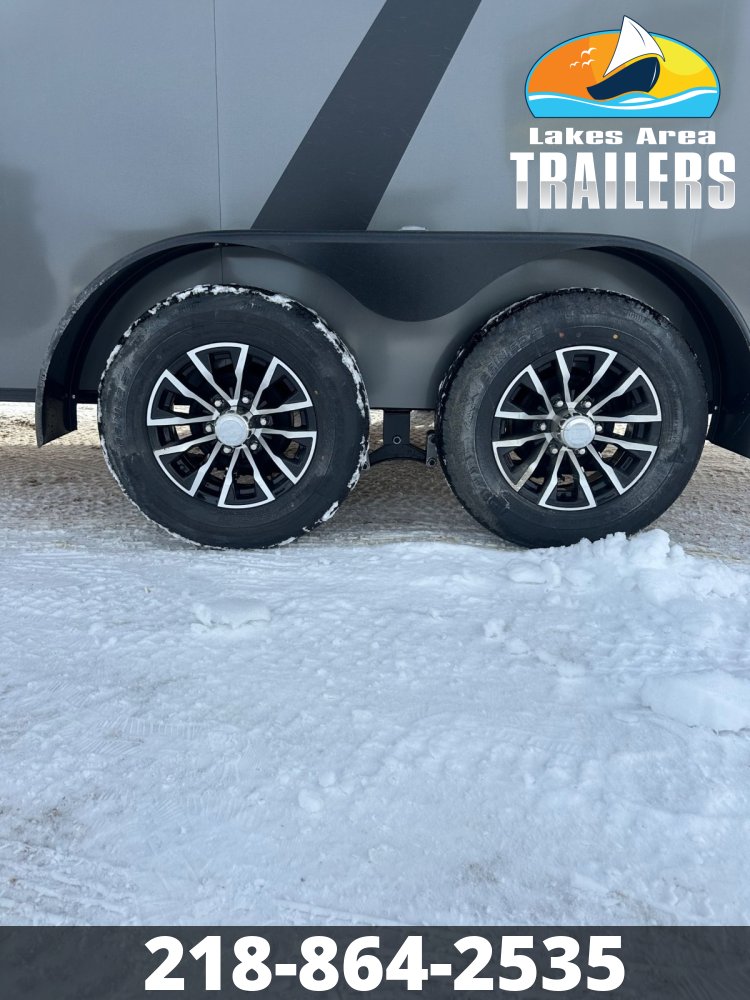 2026 AERO 7X16 CHARCOAL BLACKOUT ENCLOSED TRAILER