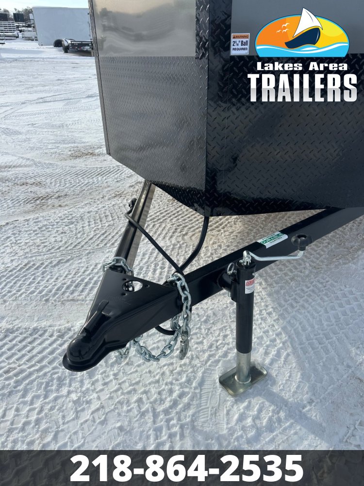 2026 AERO 7X16 CHARCOAL BLACKOUT ENCLOSED TRAILER