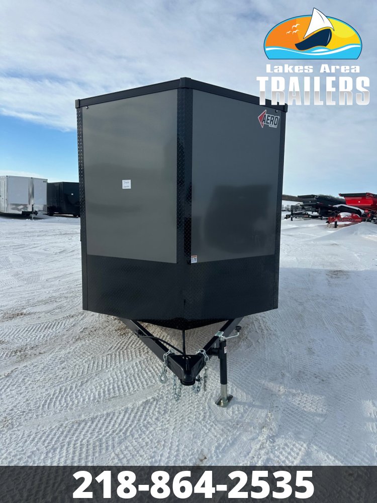 2026 AERO 7X16 CHARCOAL BLACKOUT ENCLOSED TRAILER
