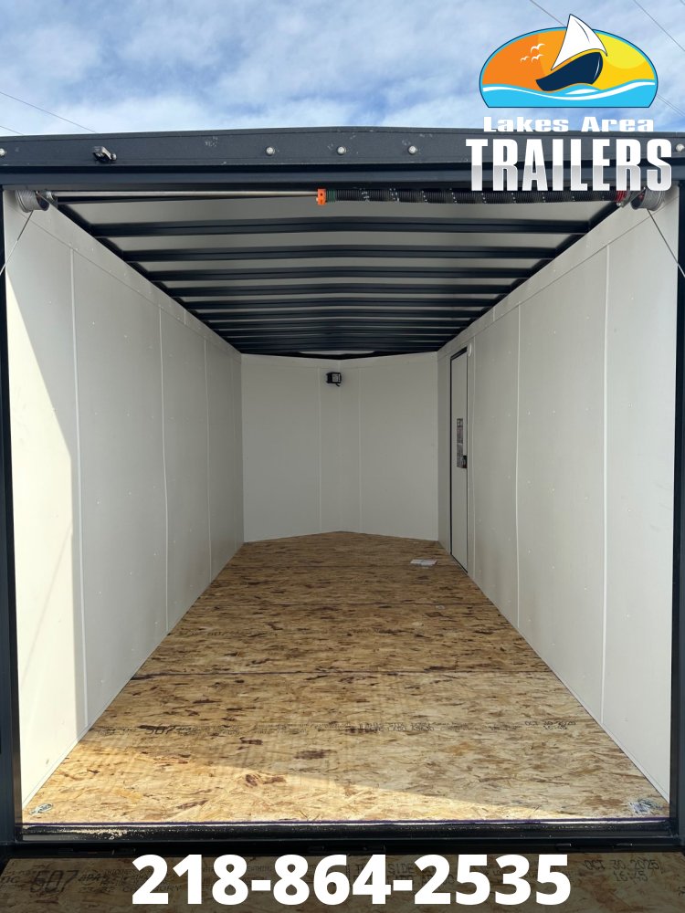 2026 AERO 7X16 CHARCOAL BLACKOUT ENCLOSED TRAILER