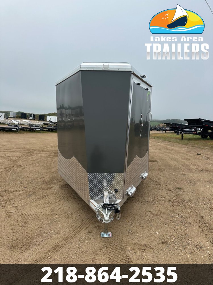2026 NEO 7.5X29 NASX CHARCOAL ALUMINUM ENCLOSED SNOWMOBILE TRAILER
