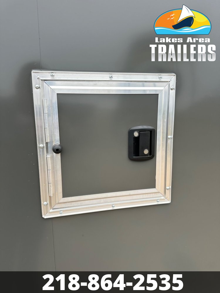 2026 NEO 7.5X29 NASX CHARCOAL ALUMINUM ENCLOSED SNOWMOBILE TRAILER