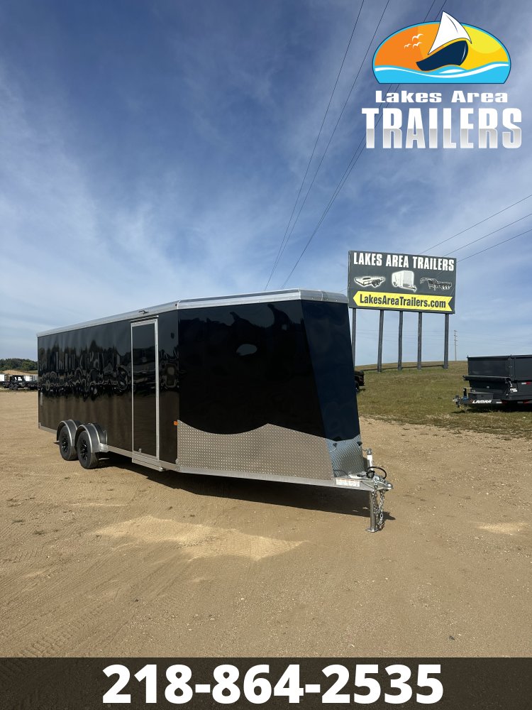 2027 NEO 7.5X27 NASX BLACK ALUMINUM ENCLOSED SNOWMOBILE TRAILER