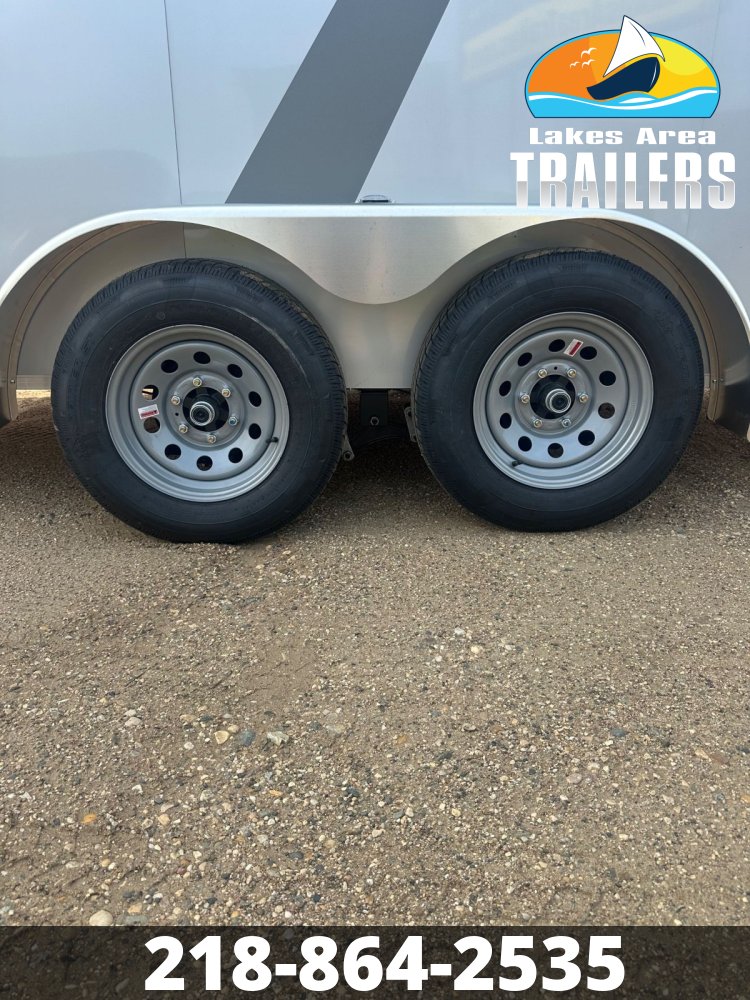 2026 AERO 7X16 SILVER ENCLOSED TRAILER