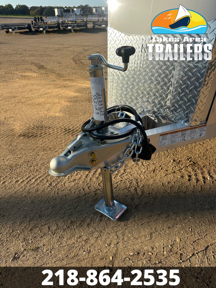 2026 NEO 7.5X29 NASX WHITE ALUMINUM ENCLOSED SNOWMOBILE TRAILER