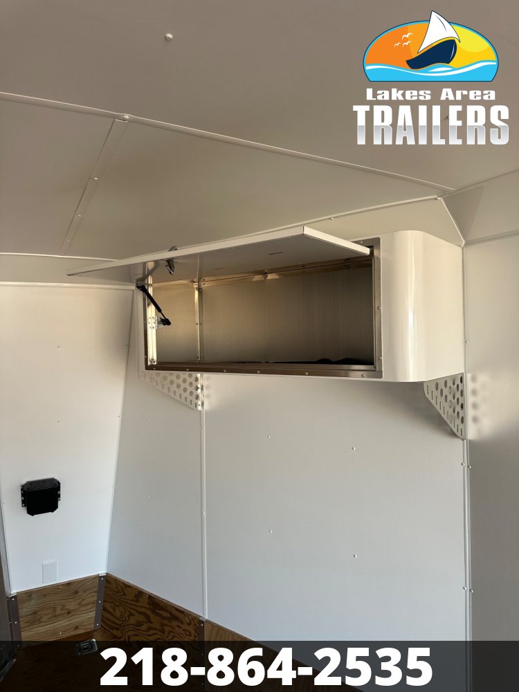 2026 NEO 7.5X29 NASX WHITE ALUMINUM ENCLOSED SNOWMOBILE TRAILER