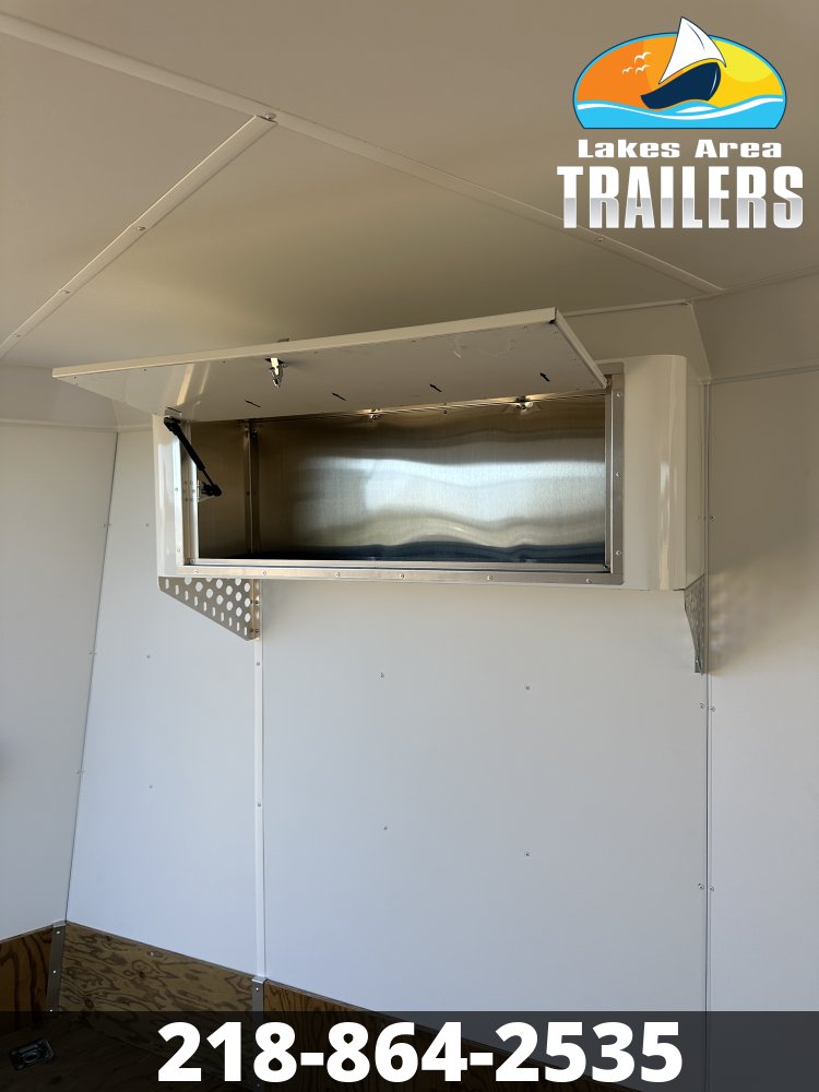 2027 NEO 7.5X23 NASX BATTLESHIP GRAY ALUMINUM ENCLOSED SNOWMOBILE TRAILER