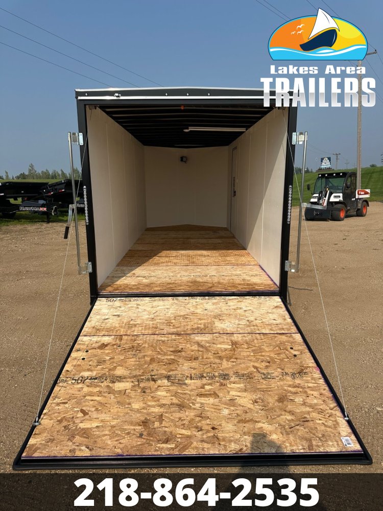 2026 AERO 7X18 WHITE ENCLOSED TRAILER