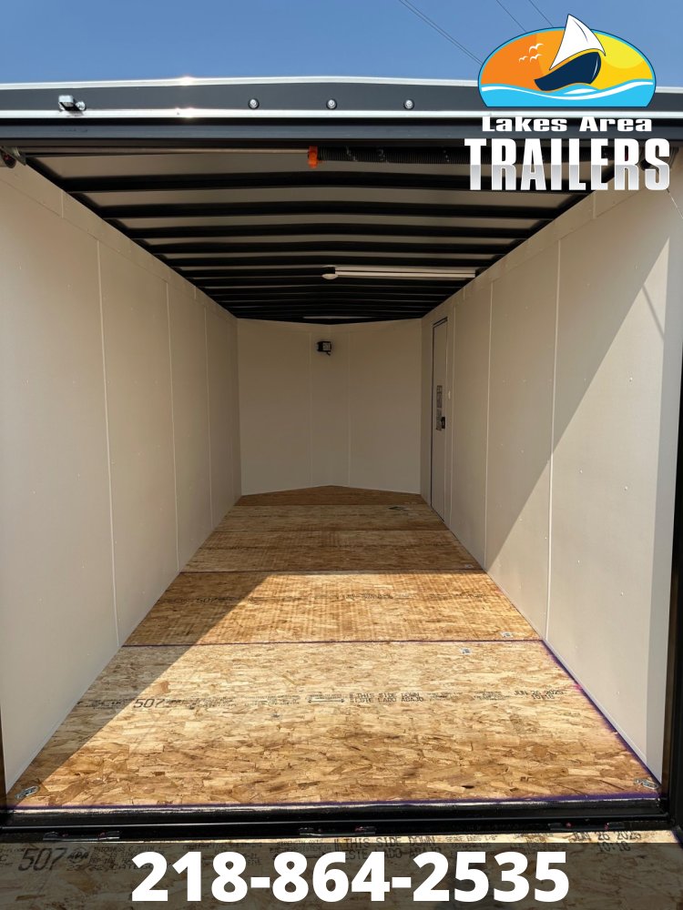 2026 AERO 7X18 WHITE ENCLOSED TRAILER