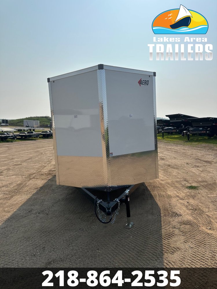 2026 AERO 7X18 WHITE ENCLOSED TRAILER
