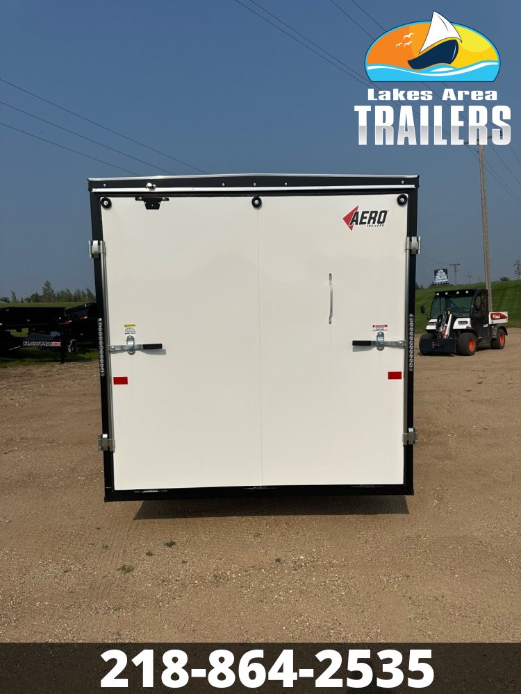 2026 AERO 7X18 WHITE ENCLOSED TRAILER