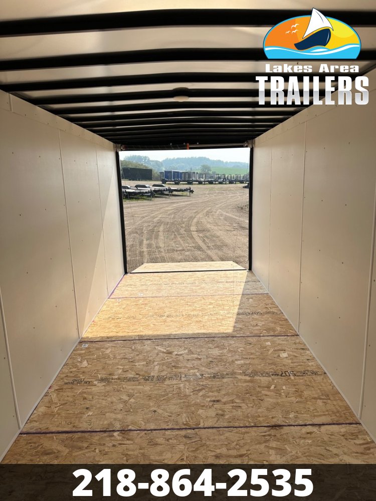 2026 AERO 7X18 WHITE ENCLOSED TRAILER