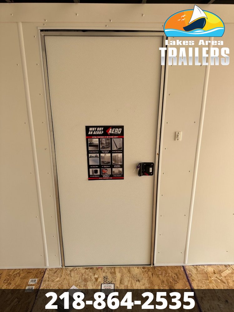 2026 AERO 7X18 WHITE ENCLOSED TRAILER