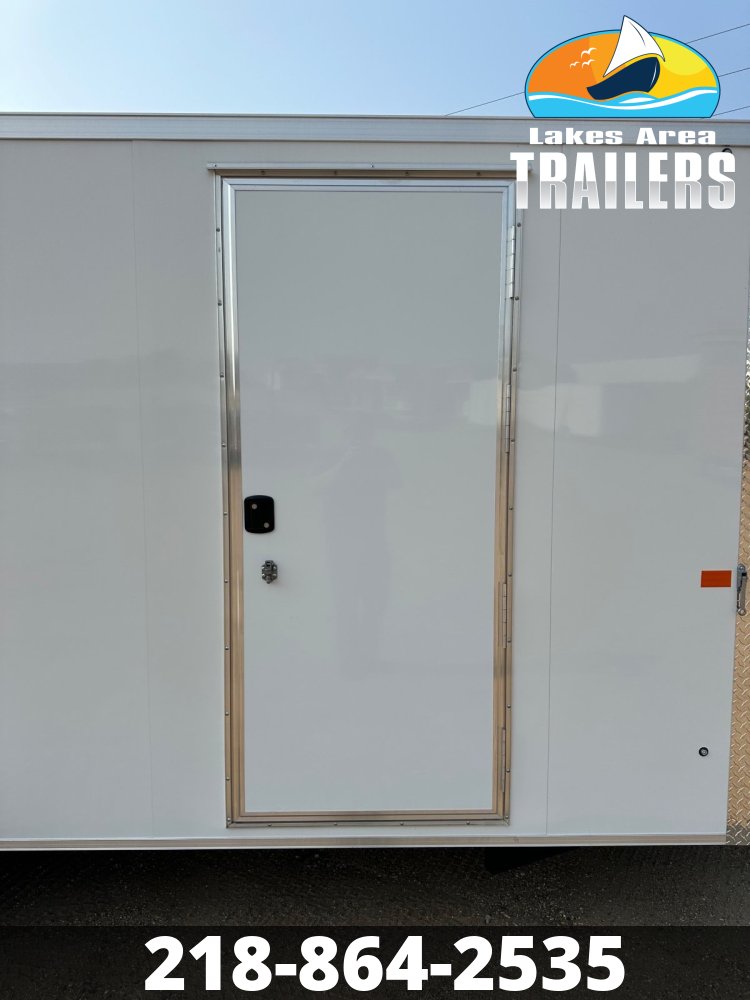 2026 AERO 7X18 WHITE ENCLOSED TRAILER
