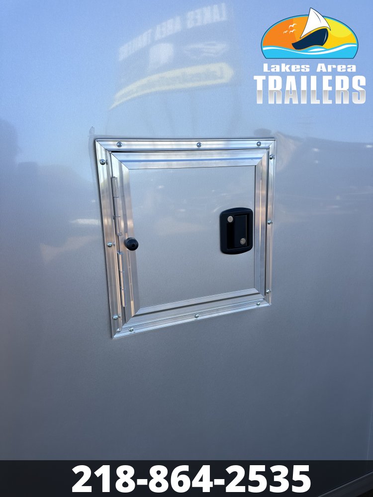 2027 NEO 7.5X27 NASX SILVER ALUMINUM ENCLOSED SNOWMOBILE TRAILER