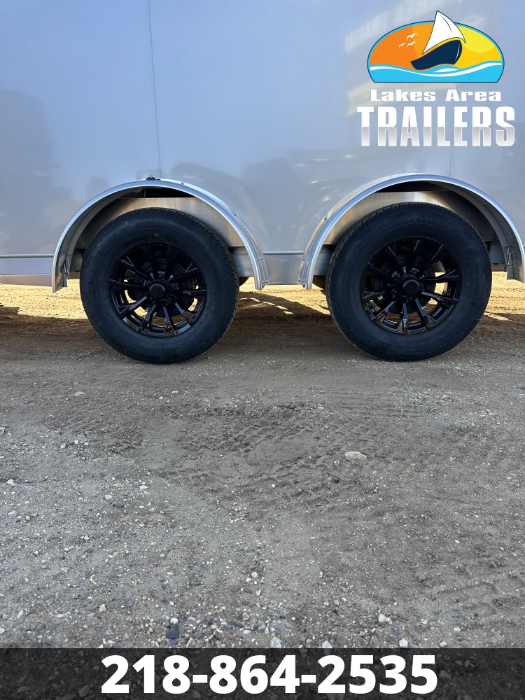 2027 NEO 7.5X27 NASX SILVER ALUMINUM ENCLOSED SNOWMOBILE TRAILER