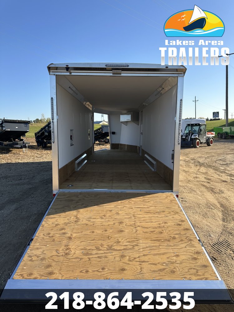 2027 NEO 7.5X27 NASX SILVER ALUMINUM ENCLOSED SNOWMOBILE TRAILER