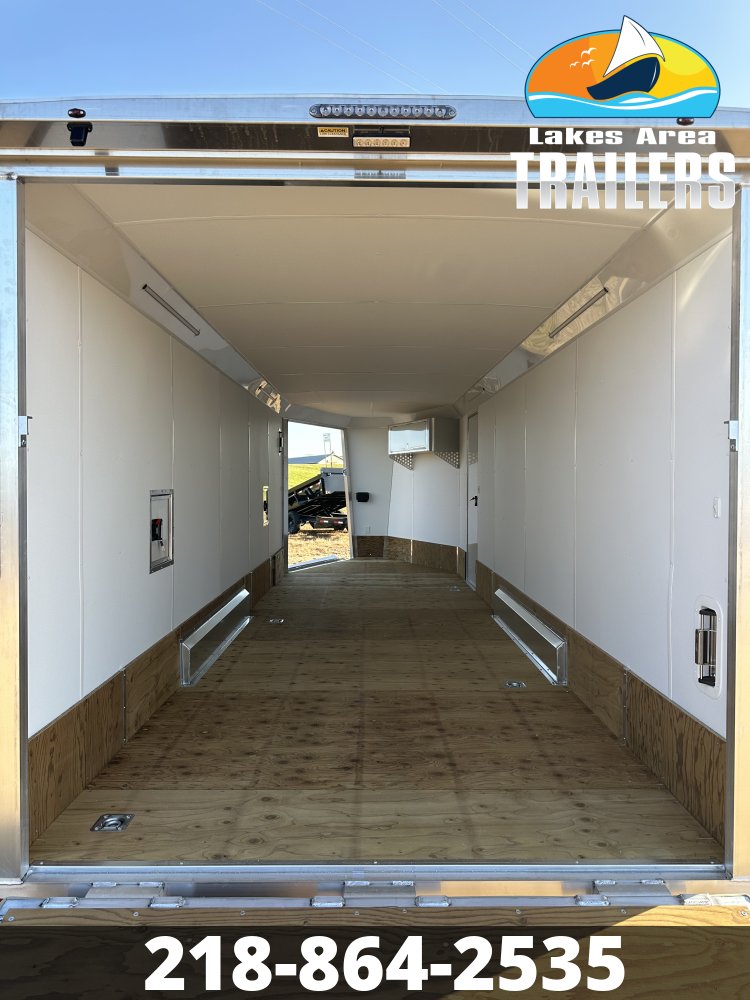 2027 NEO 7.5X27 NASX SILVER ALUMINUM ENCLOSED SNOWMOBILE TRAILER