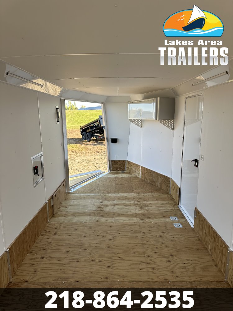 2027 NEO 7.5X27 NASX SILVER ALUMINUM ENCLOSED SNOWMOBILE TRAILER