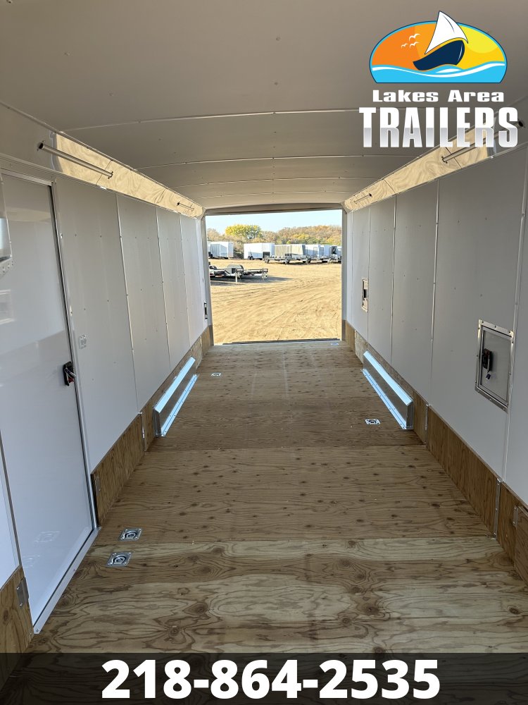2027 NEO 7.5X27 NASX SILVER ALUMINUM ENCLOSED SNOWMOBILE TRAILER