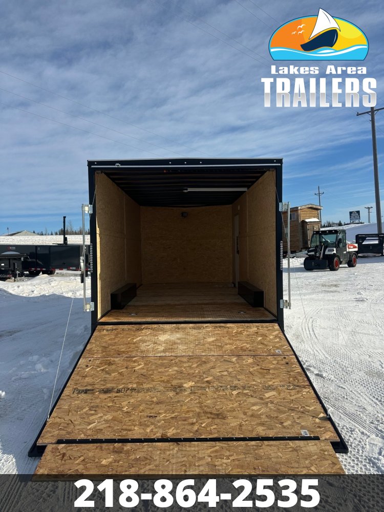 2026 AERO 8.5X16 WHITE ENCLOSED TRAILER