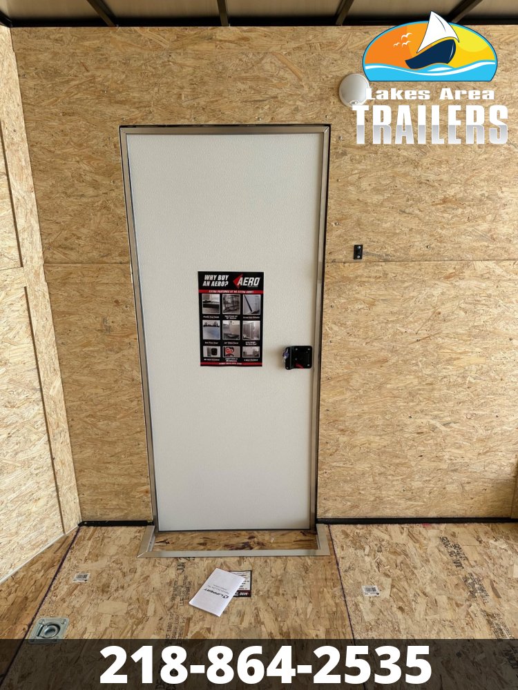 2026 AERO 8.5X16 WHITE ENCLOSED TRAILER