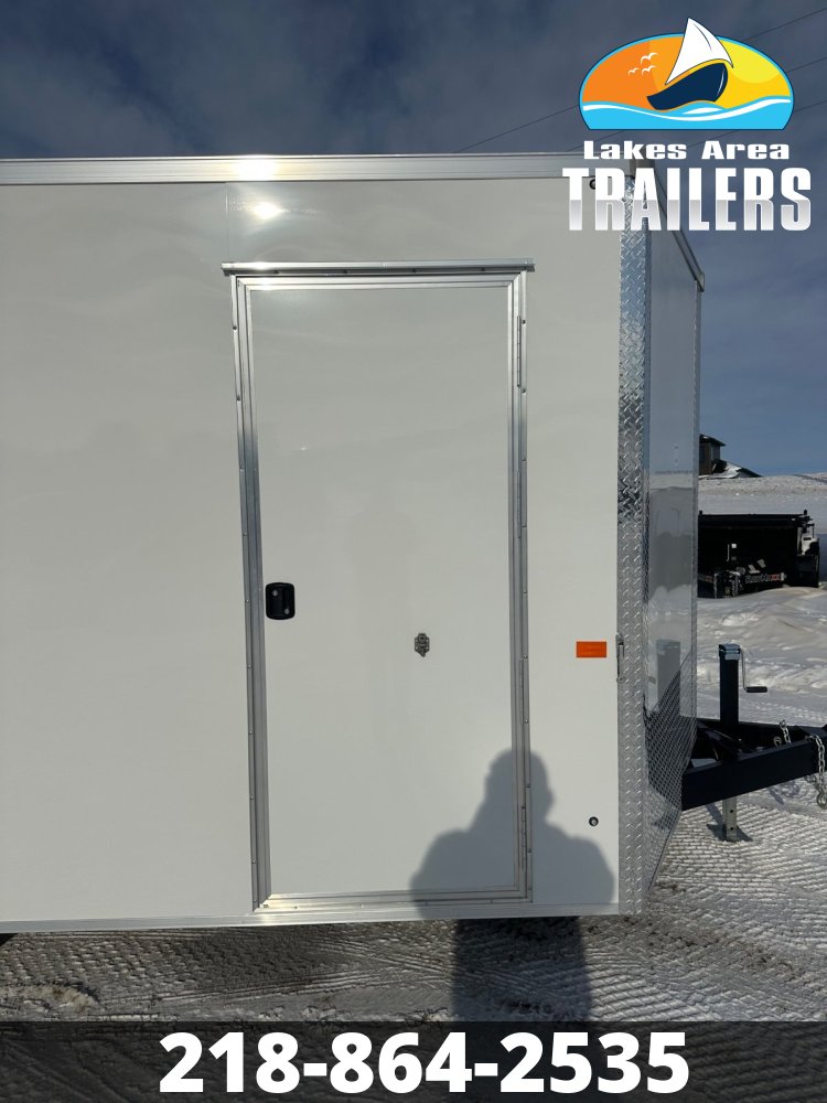 2026 AERO 8.5X16 WHITE ENCLOSED TRAILER