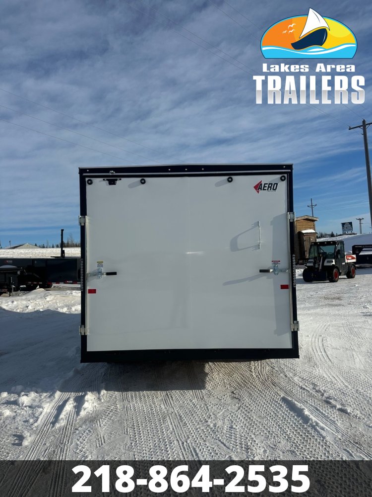 2026 AERO 8.5X16 WHITE ENCLOSED TRAILER