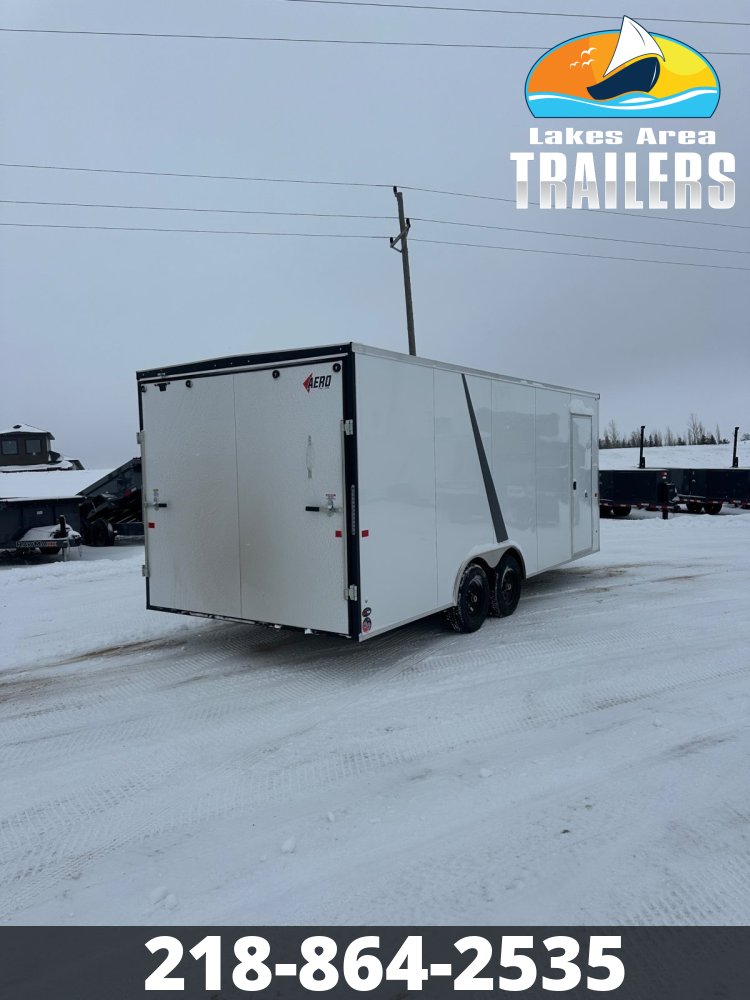2026 AERO 8.5X20 WHITE ENCLOSED TRAILER