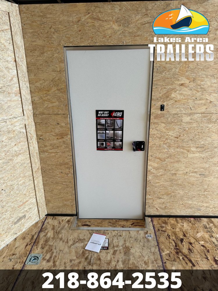 2026 AERO 8.5X20 WHITE ENCLOSED TRAILER