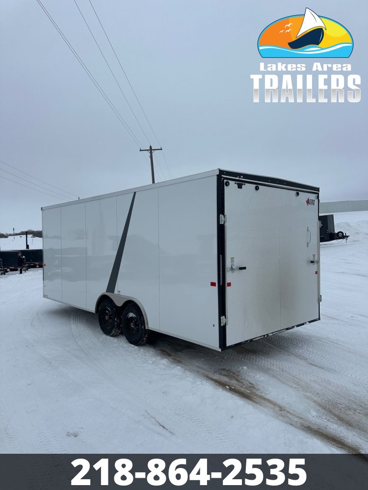 2026 AERO 8.5X20 WHITE ENCLOSED TRAILER