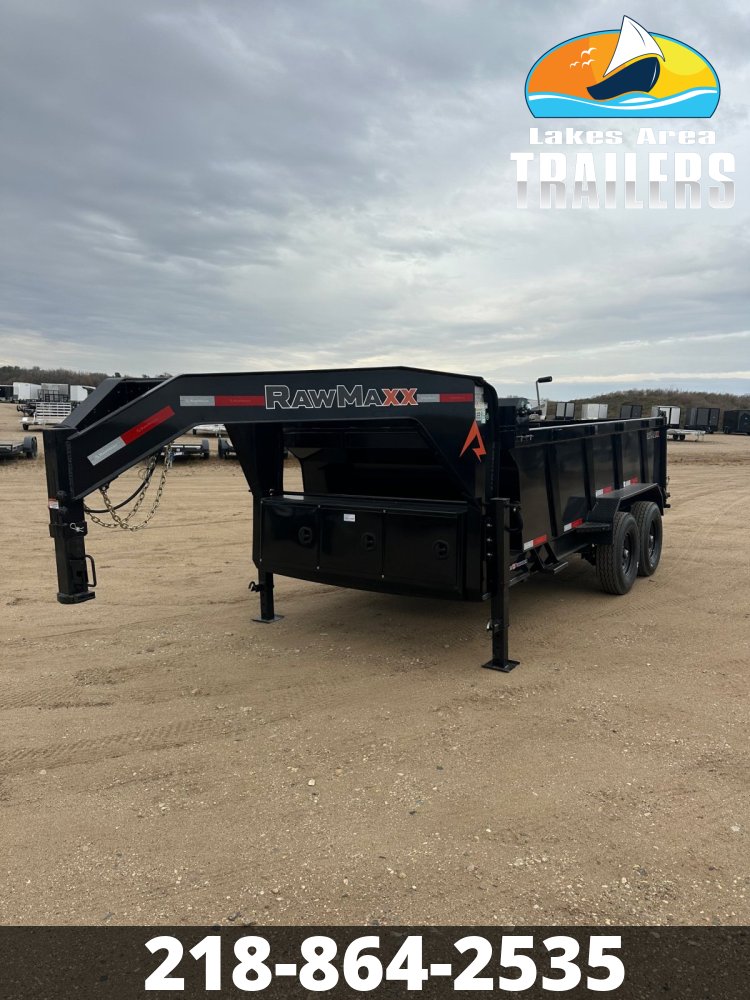 2026 RAWMAXX 83X14 LPX GOOSENECK DUMP TRAILER