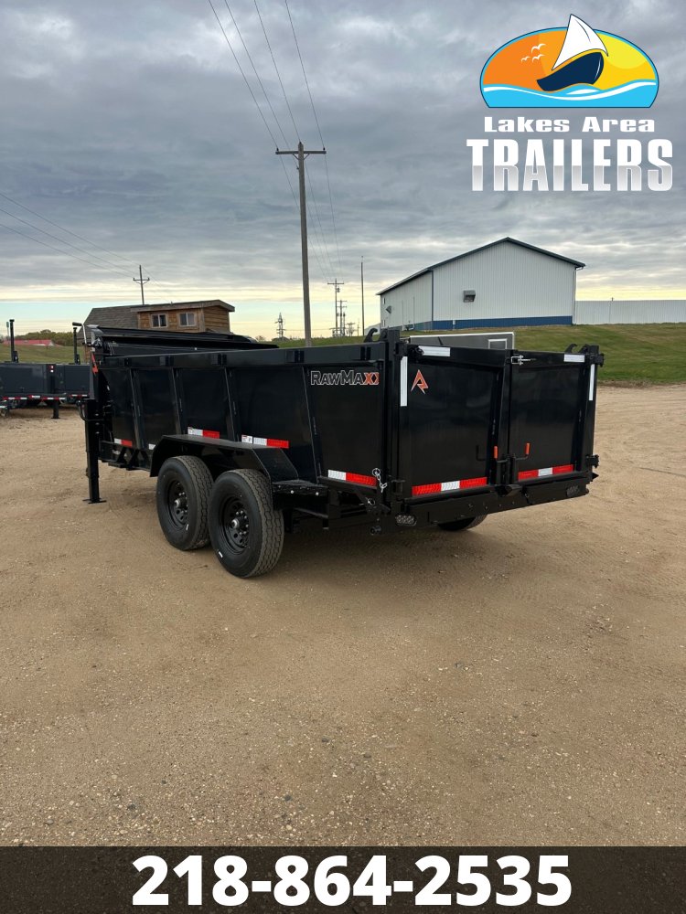 2026 RAWMAXX 83X14 LPX GOOSENECK DUMP TRAILER