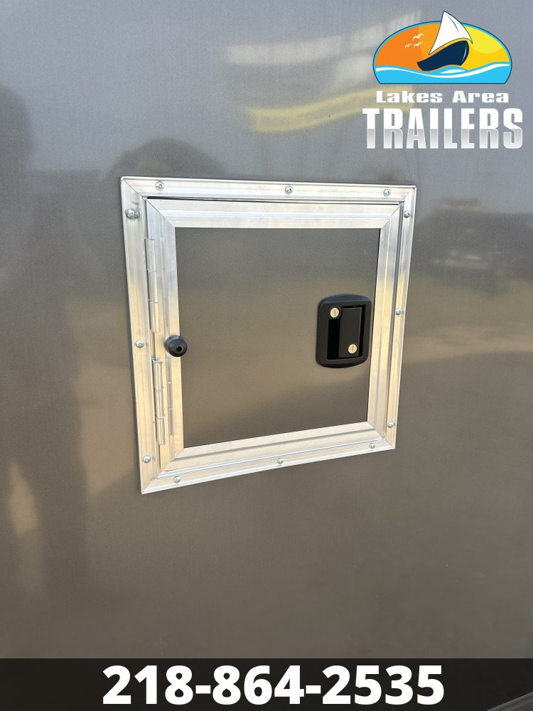 2027 NEO 7.5X23 NASX CHARCOAL ALUMINUM ENCLOSED SNOWMOBILE TRAILER