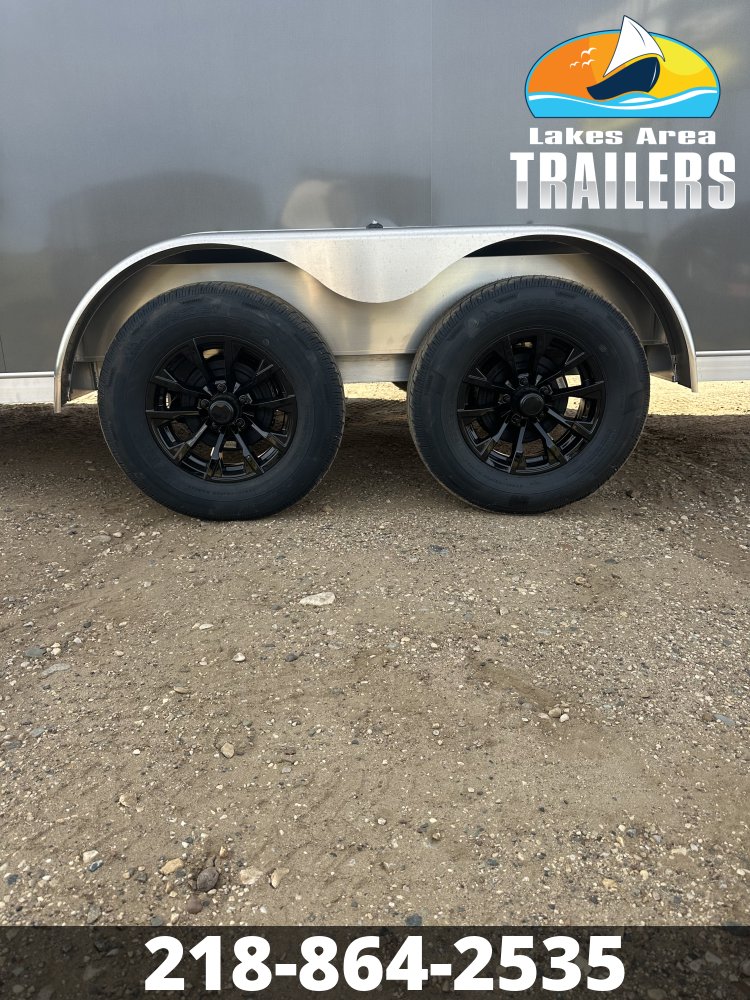 2027 NEO 7.5X23 NASX CHARCOAL ALUMINUM ENCLOSED SNOWMOBILE TRAILER