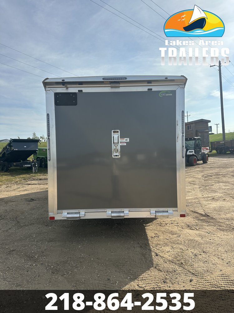 2027 NEO 7.5X23 NASX CHARCOAL ALUMINUM ENCLOSED SNOWMOBILE TRAILER