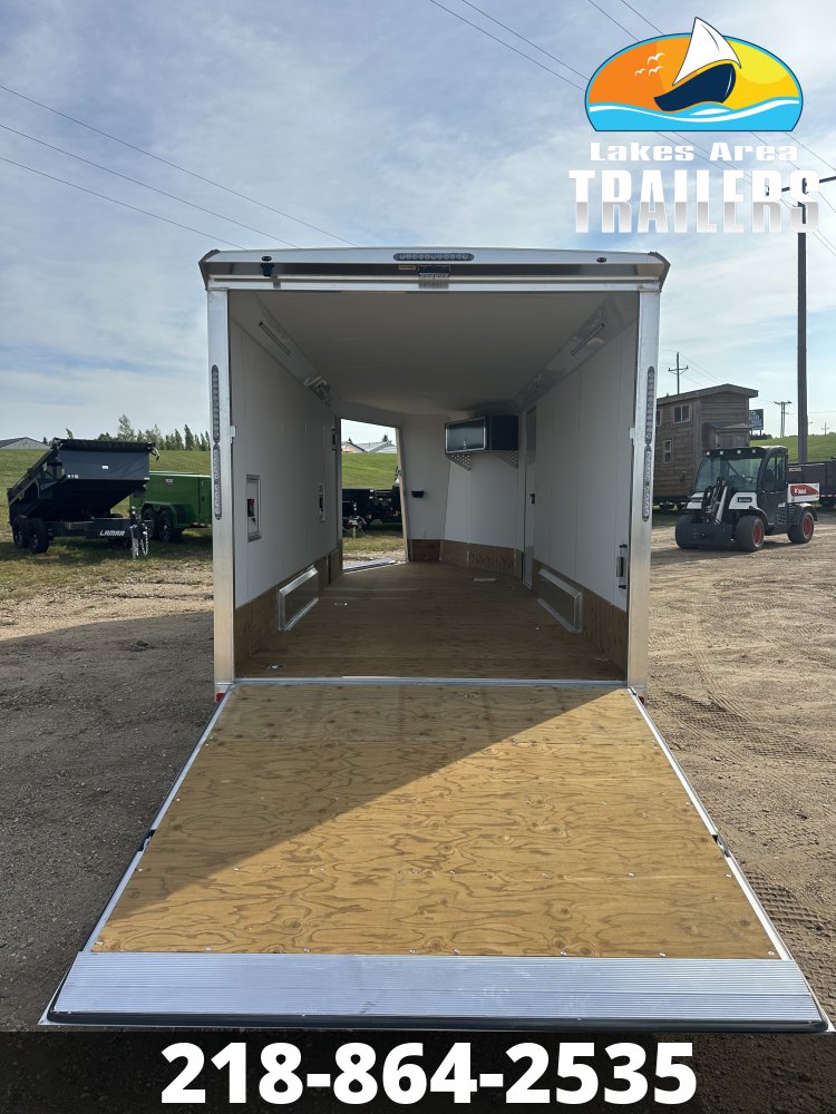 2027 NEO 7.5X23 NASX CHARCOAL ALUMINUM ENCLOSED SNOWMOBILE TRAILER