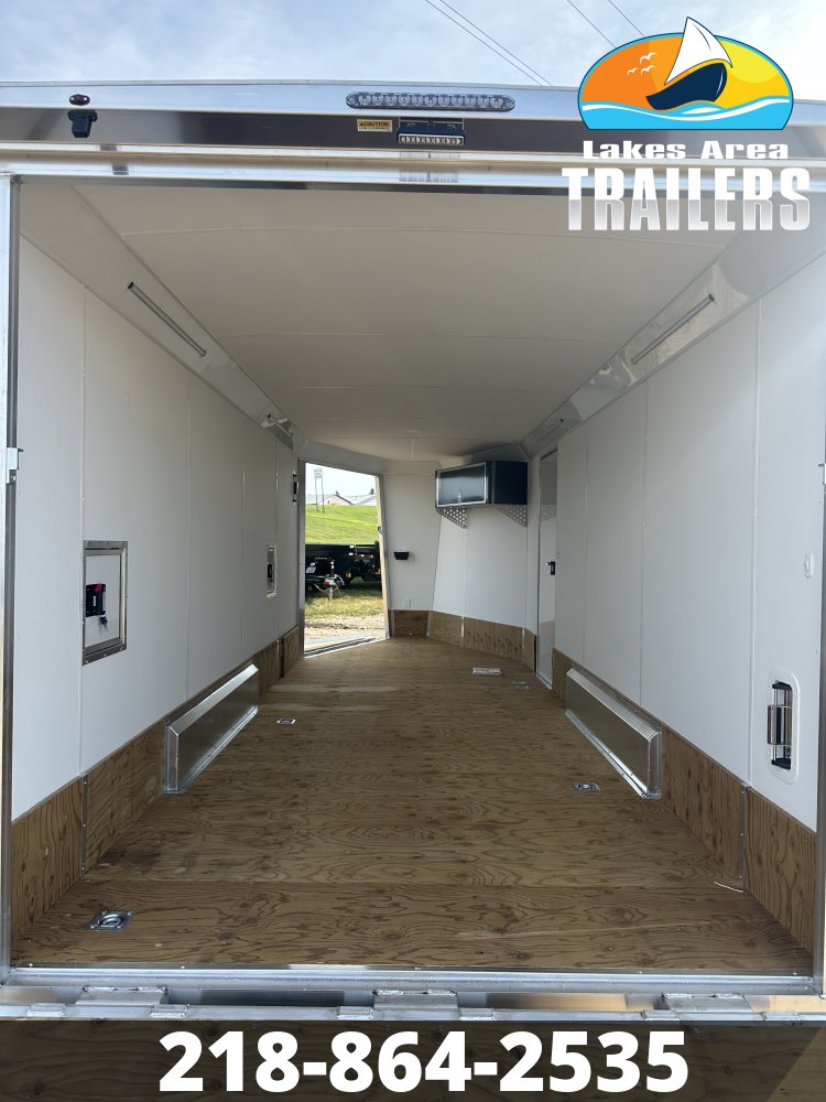 2027 NEO 7.5X23 NASX CHARCOAL ALUMINUM ENCLOSED SNOWMOBILE TRAILER