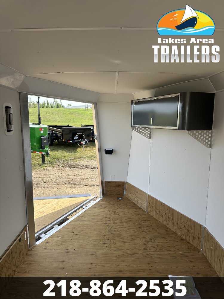 2027 NEO 7.5X23 NASX CHARCOAL ALUMINUM ENCLOSED SNOWMOBILE TRAILER