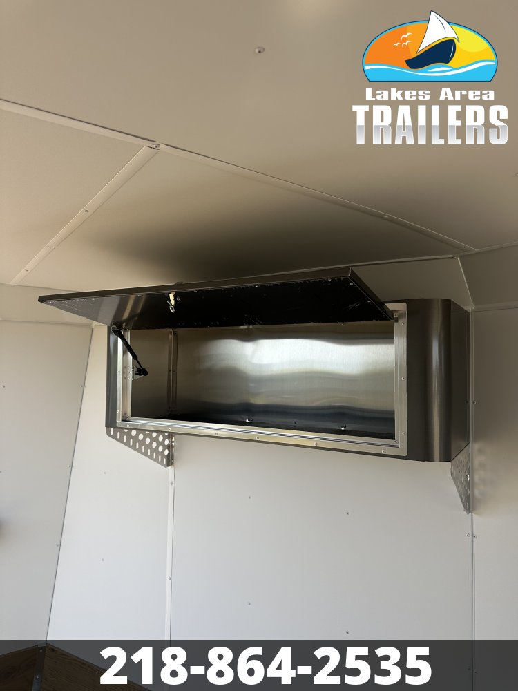 2027 NEO 7.5X23 NASX CHARCOAL ALUMINUM ENCLOSED SNOWMOBILE TRAILER