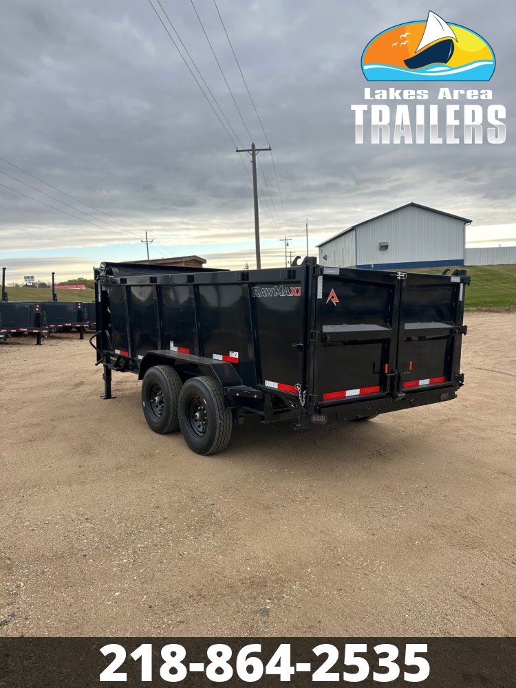 2026 RAWMAXX 83X14 LPX GOOSENECK DUMP TRAILER