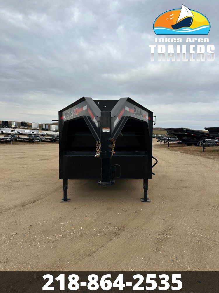 2026 RAWMAXX 83X14 LPX GOOSENECK DUMP TRAILER