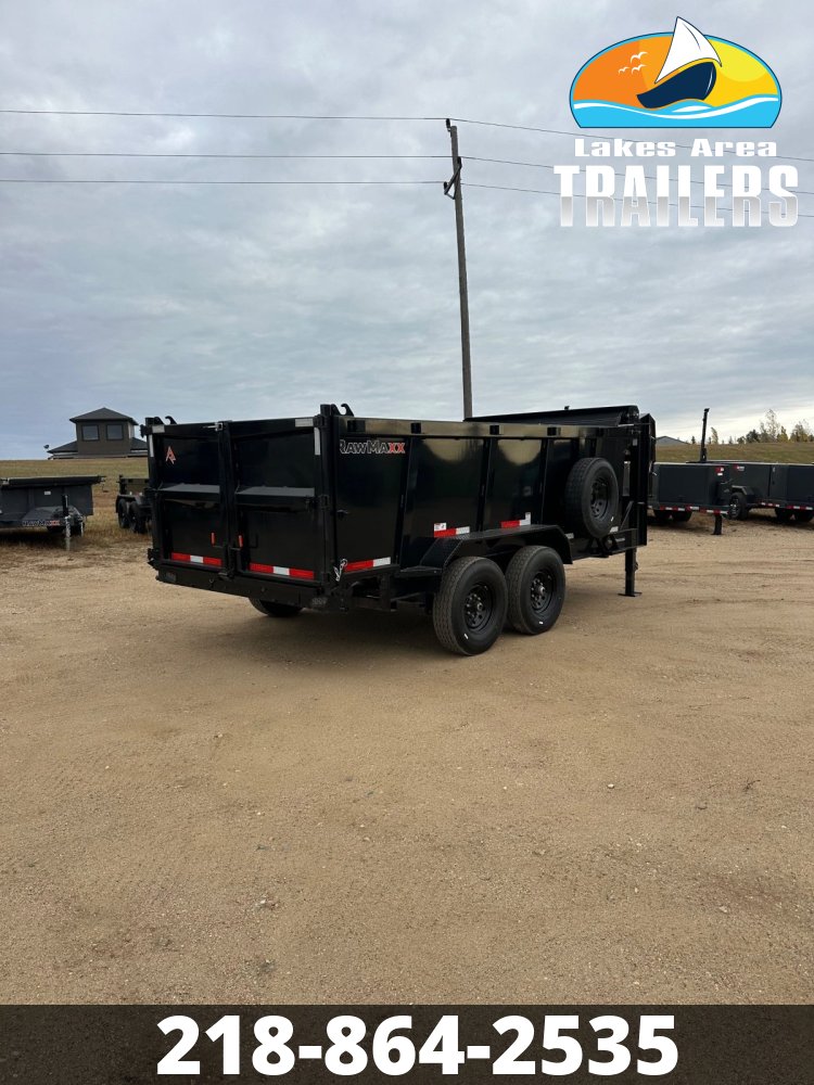 2026 RAWMAXX 83X14 LPX GOOSENECK DUMP TRAILER