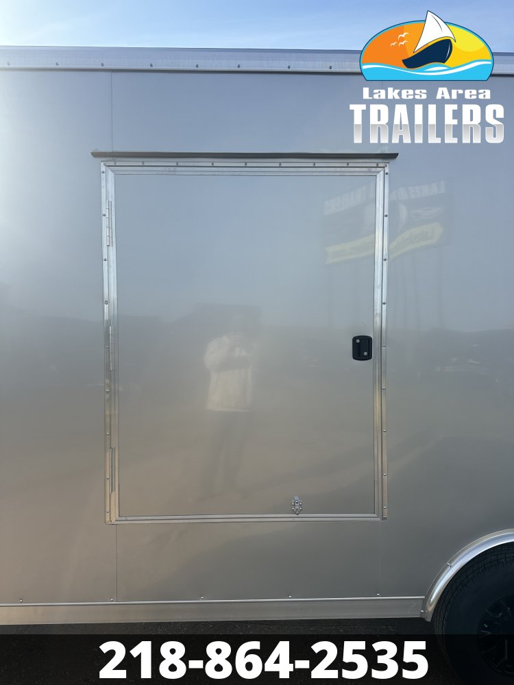 2027 NEO 8.5X20 NAUX SILVER ALUMINUM ENCLOSED TRAILER