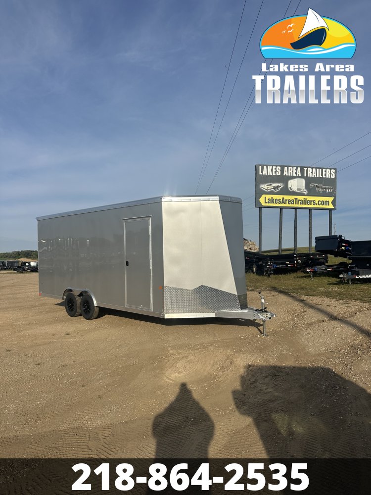 2027 NEO 8.5X20 NAUX SILVER ALUMINUM ENCLOSED TRAILER